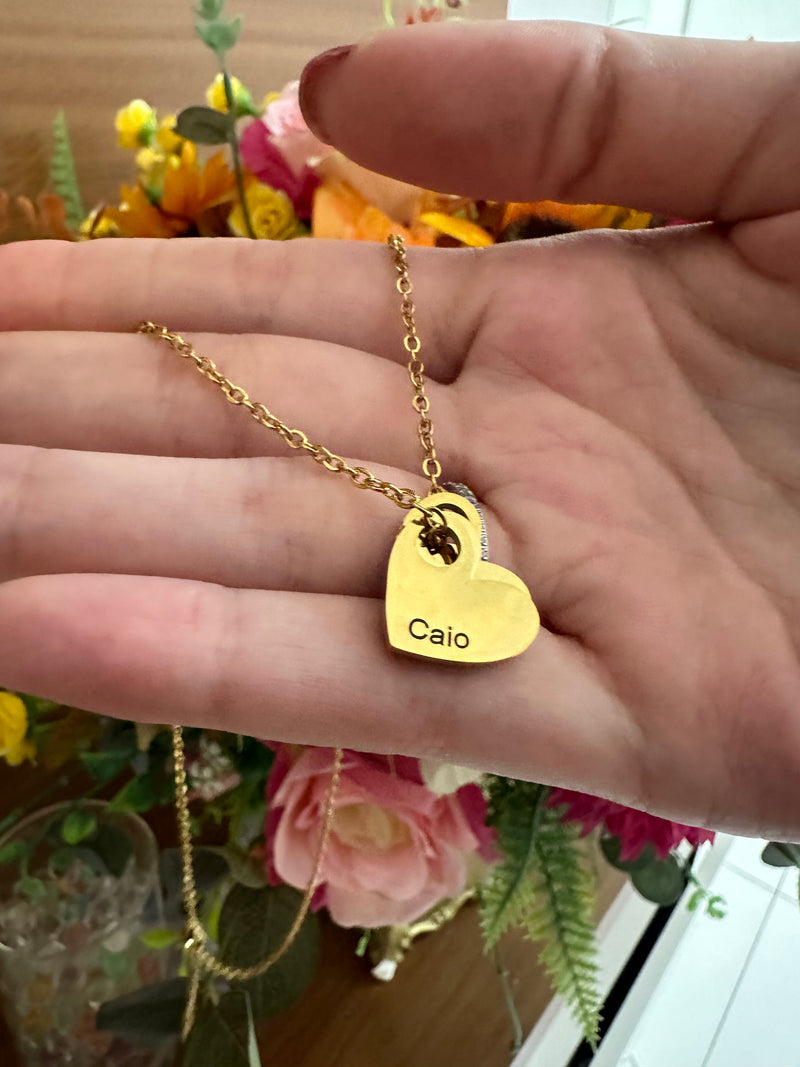 Colar de Corações Amor Eterno