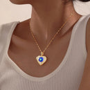 Relicário Olho Grego com Foto Personalizada