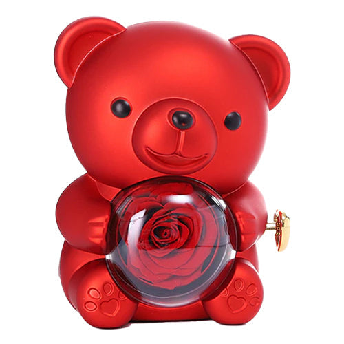 Urso Rotativo & Rosa Eterna (Somente Urso)